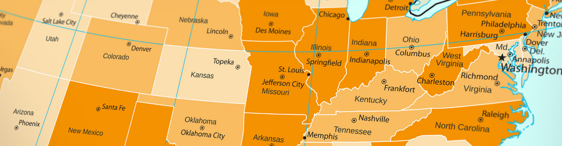 Baker's Gas United States Map