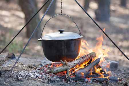 World Famous Enamel Camping Campfire Kettle - Army Supply Store