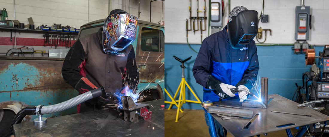 Baker's Gas Comparing the Lincoln Viking and the Miller Digital Elite Welding Helmets
