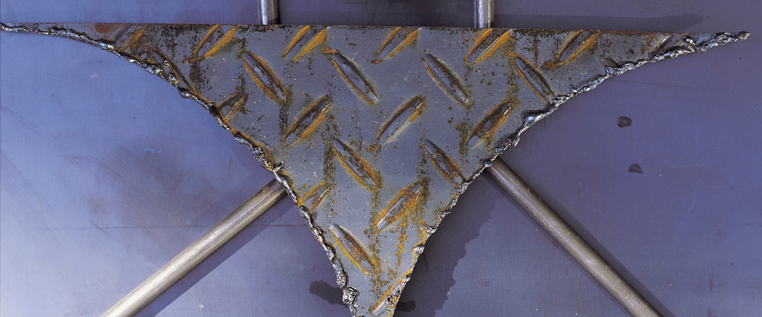 Baker's Gas metal artwork