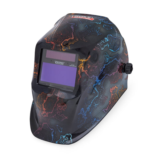 Lincoln Viking 1840 4C Tempered Welding Helmet  Front Left View - K5432-4