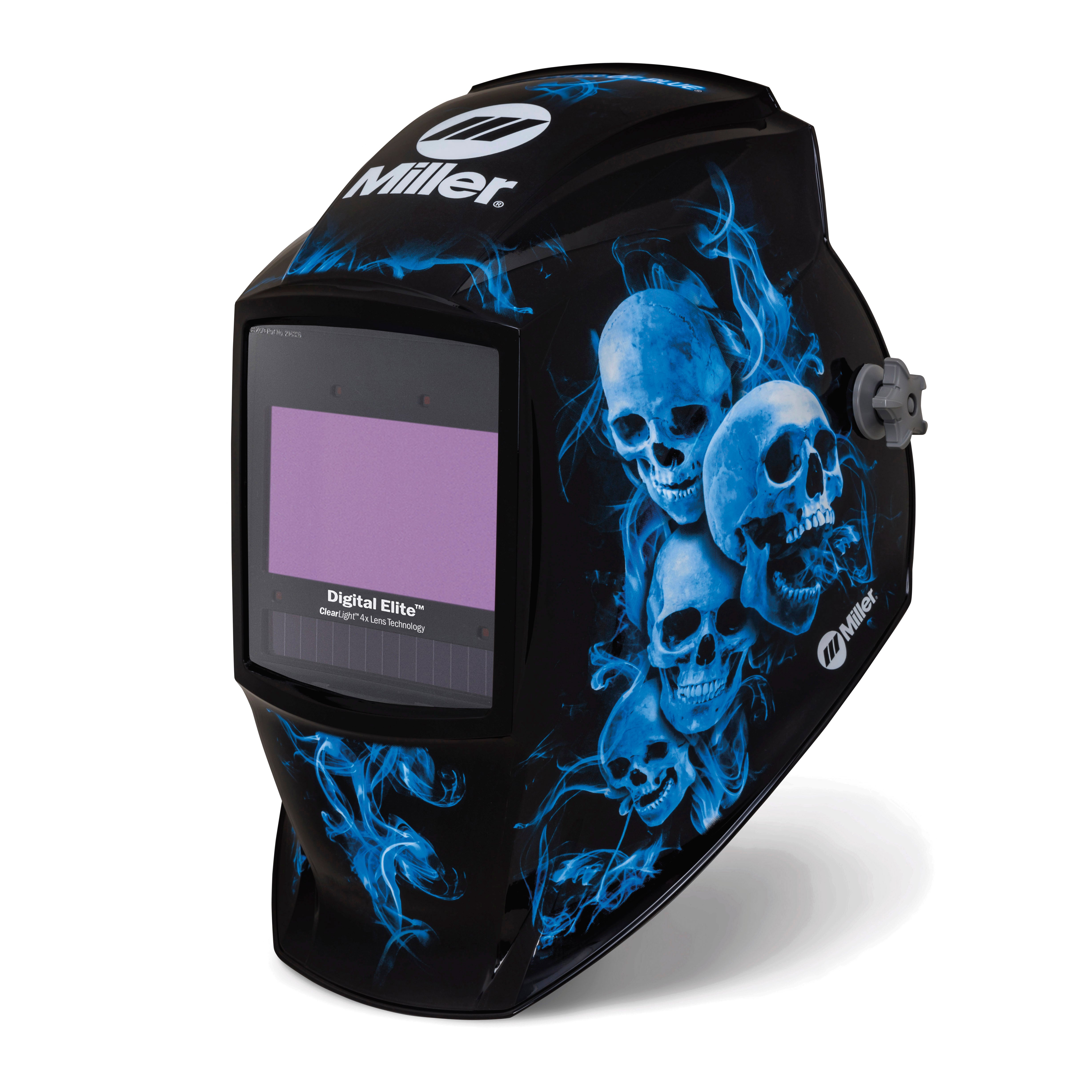 DMC HAWK acute ② Miller Digital Elite Welding Helmet w/ Clear Light 4x, Blue