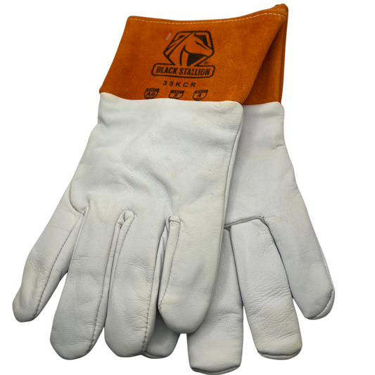 Baker's Gas Black Stallion A6 Cut Resistant Kidskin TIG Glove - 35KCR