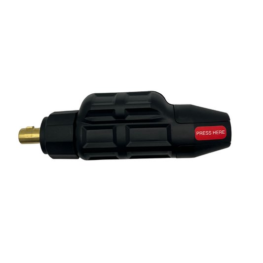 CK Worldwide 35M SafeLoc Gas-Thru Male Dinse Connector - SL2-35M