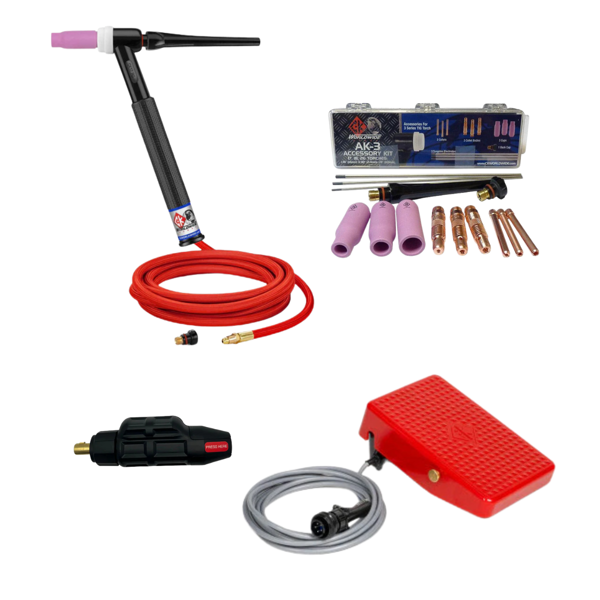 Baker's CK Worldwide TIG Bundle for the Lincoln 215 MPi Baker's Gas