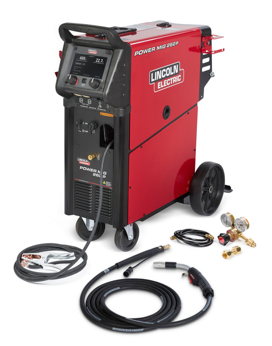 Baker's Gas Lincoln POWER MIG 262P Pulsed MIG Welder package - K5378-1