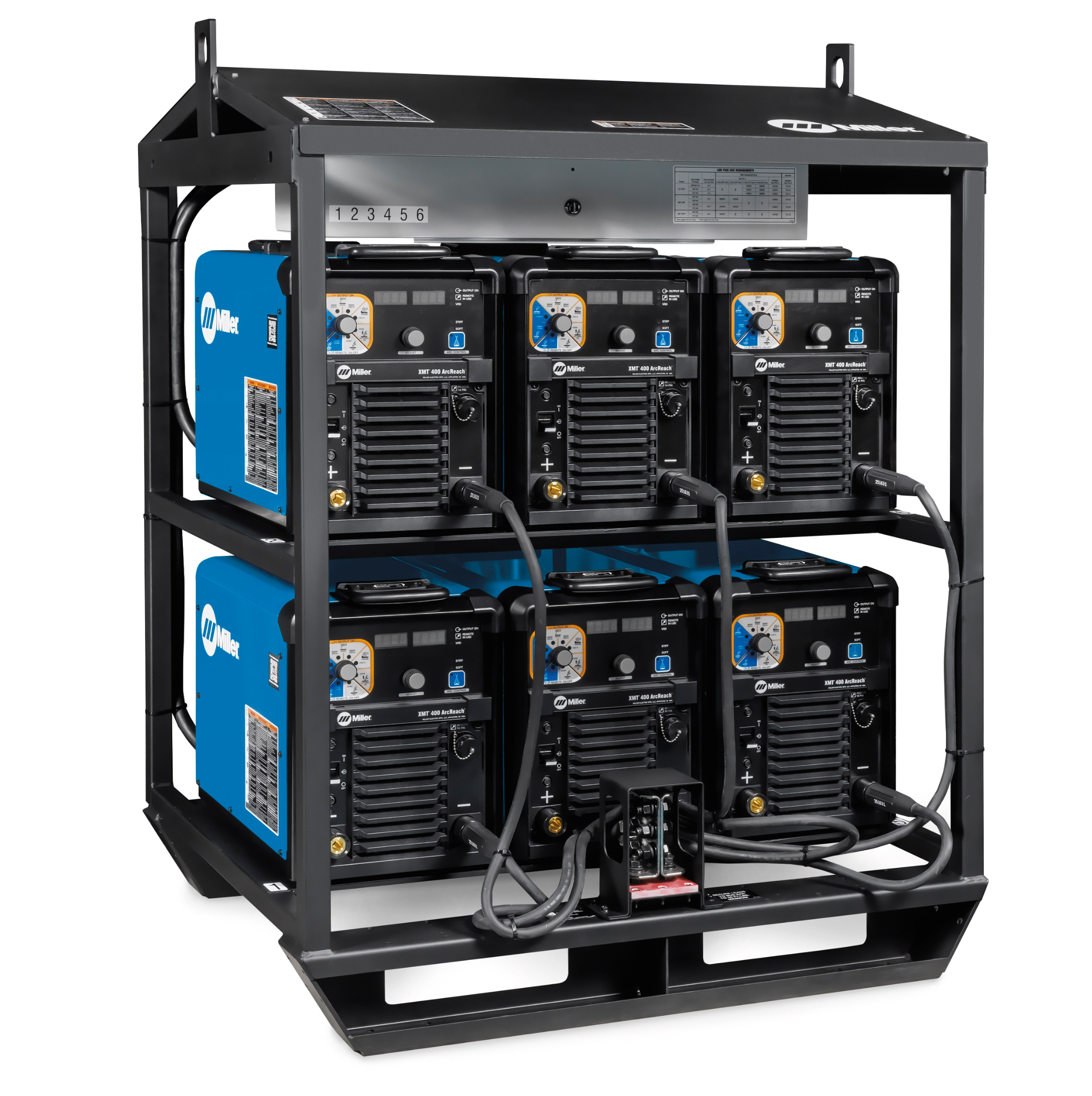 Miller XMT 400 ArcReach 6-Pack Rack - 907883 – Baker's Gas
