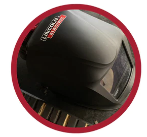 Baker's Gas Lincoln electric welding helmet