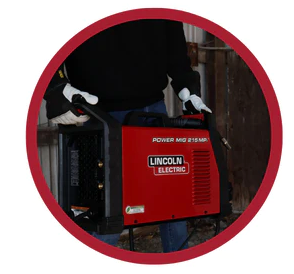 Lincoln electric power mig 215 mpi welder