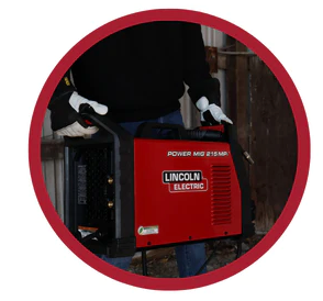 Baker's Gas Lincoln electric power mig 215 mpi welder