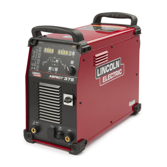 Baker's Gas Aspect TIG 375 Inverter TIG Welder Angle of unit