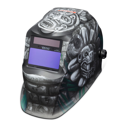 Baker's Gas Lincoln Viking 1840 4C Aztec Welding Helmet - K4175-4 Lincoln Viking 1840 4C Aztec Welding Helmet - K4175-4