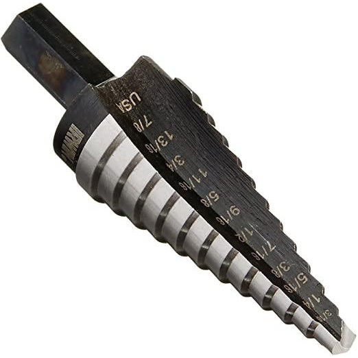 Irwin #4 Unibit Step Drill Bit, 3/16" to 7/8"- 10234