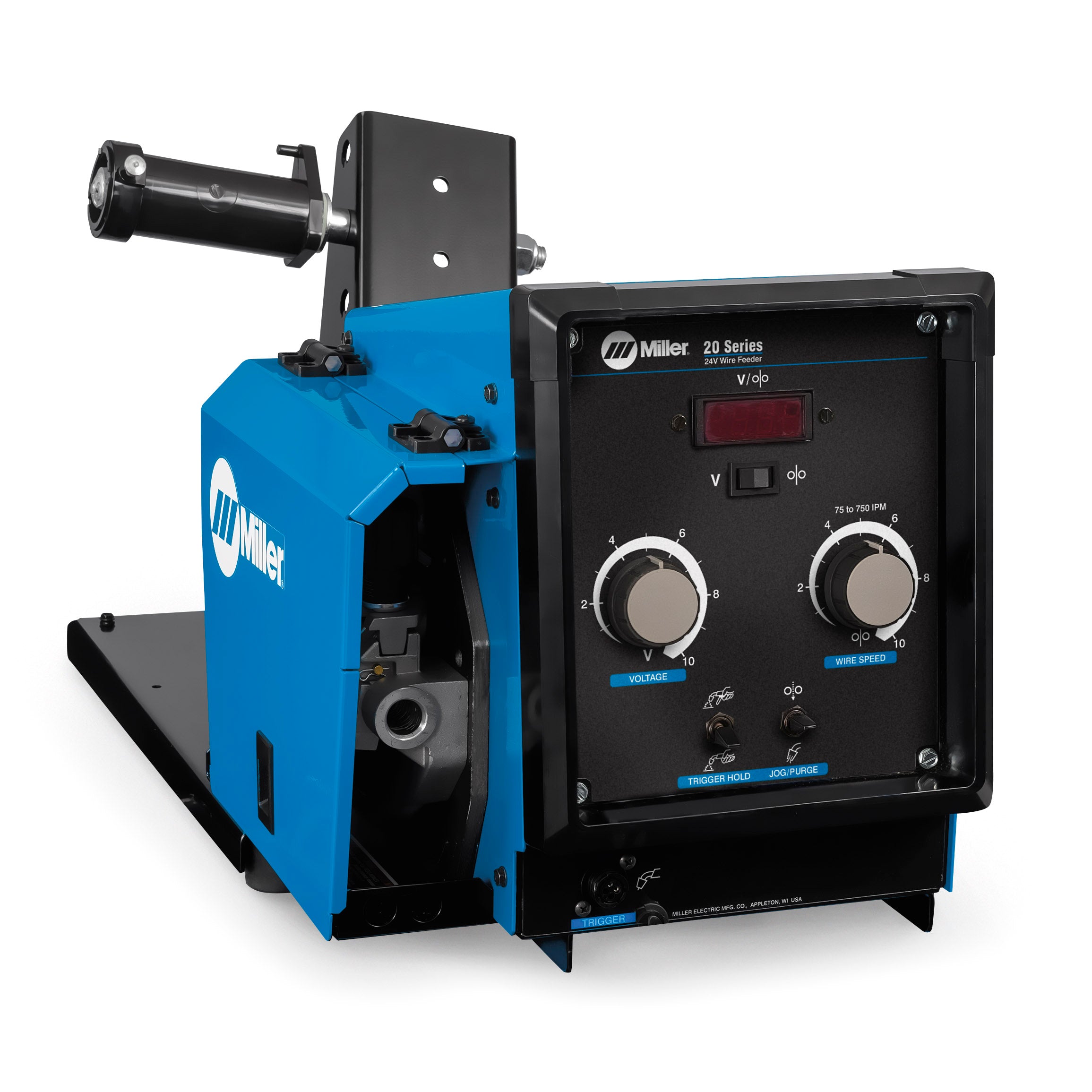 Miller 20 Series Wire Feeder w/ Meters, Run-In Voltage