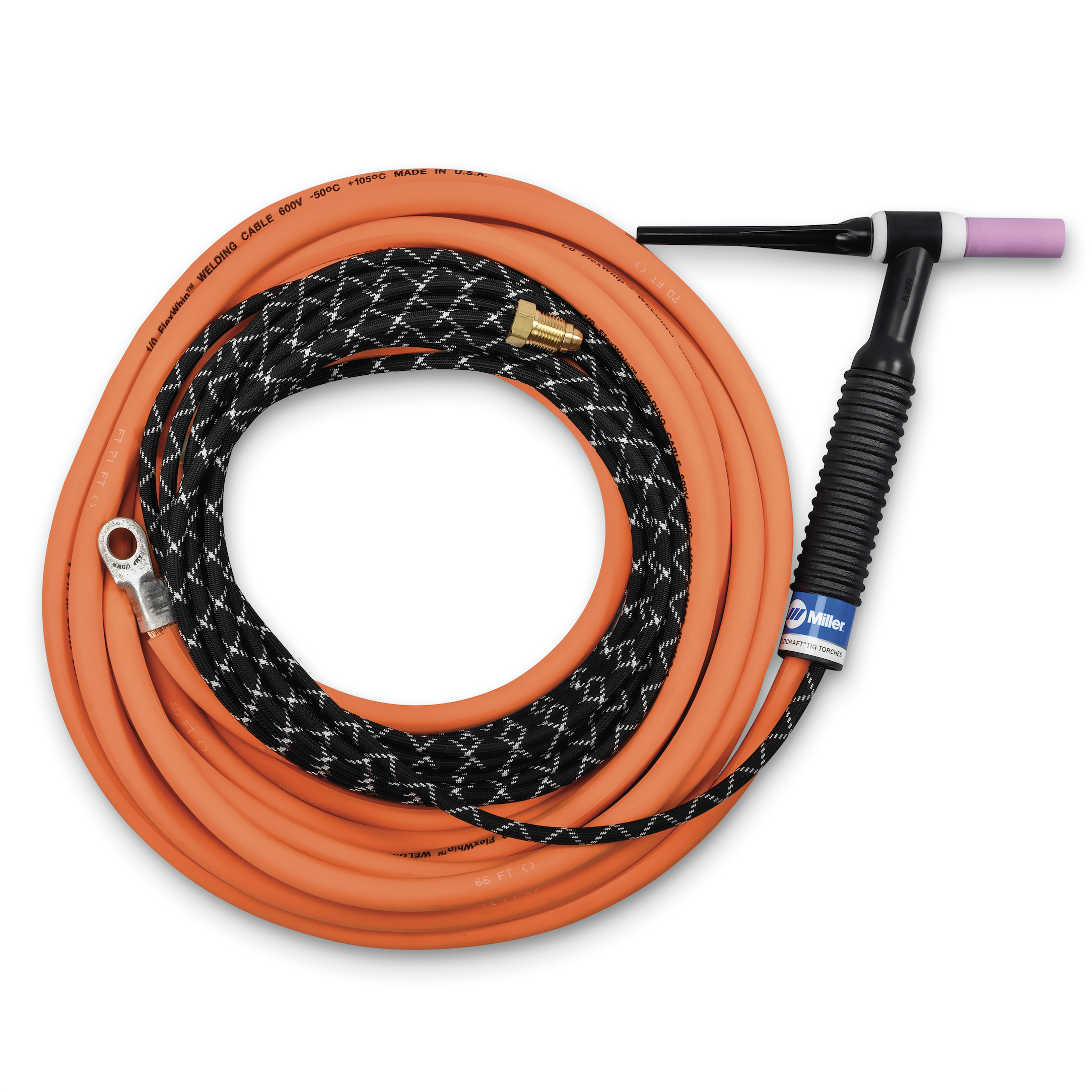 Weldcraft A-250 2-Piece Rubber TIG Torch Package, 25 ft