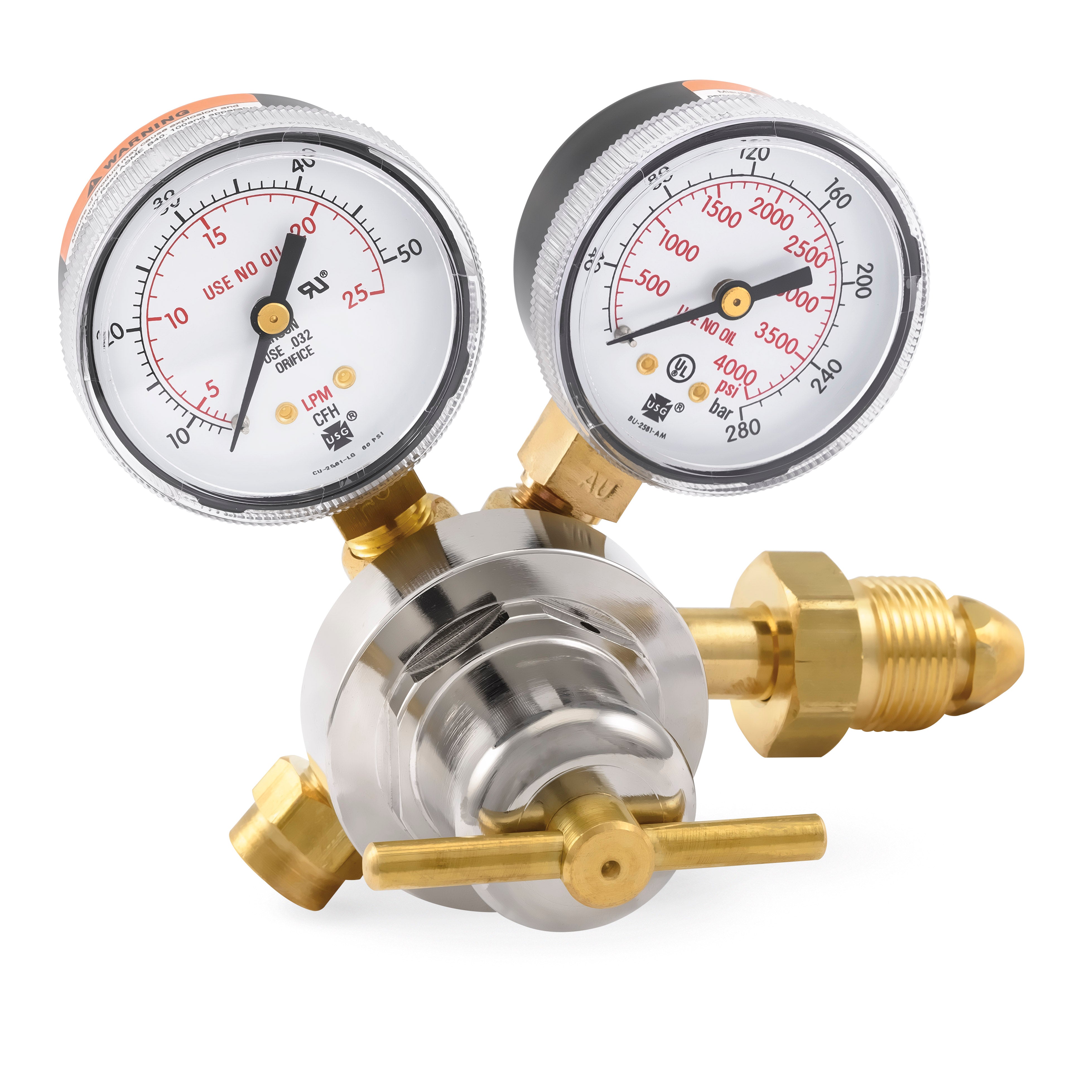 Régulateur d'argon Brass pressure reducer flowmeter gas regulator