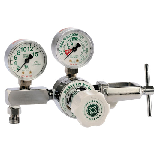 Western Oxygen Single Stage Flow Gauge Regulator, 2-15 LPM - M1-870-15FG