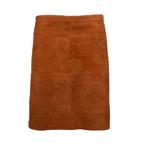 Dark Brown Cowhide Waist Apron front