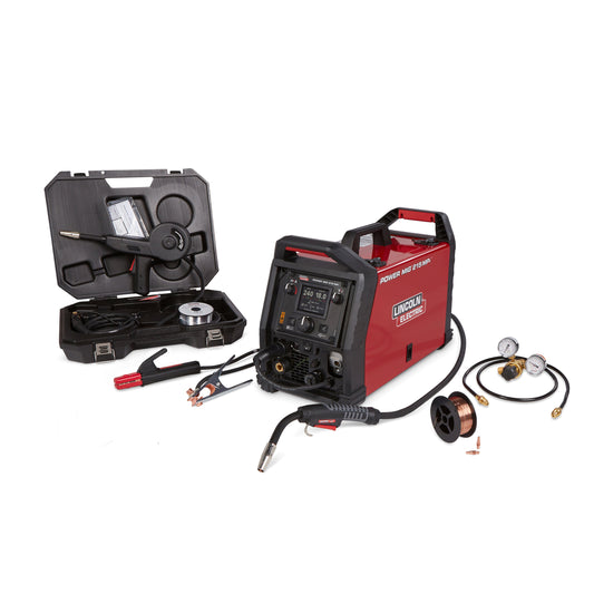 Baker's Gas Lincoln POWER MIG 215 MPi Multi-Process Welder Aluminum One Pak K4877-1