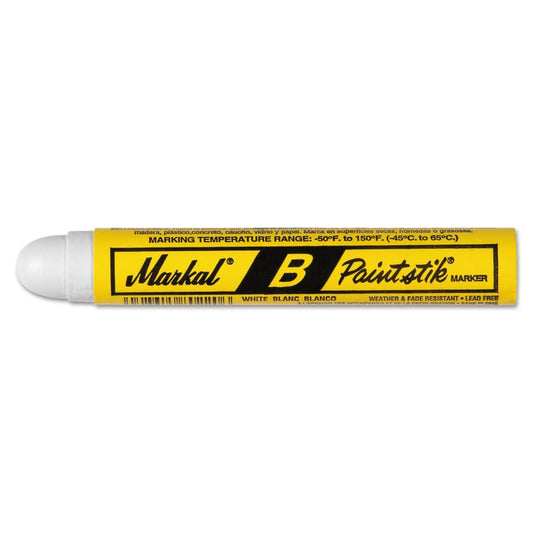 Markal Yellow B Paintstik Marker, 12/pk - 80221