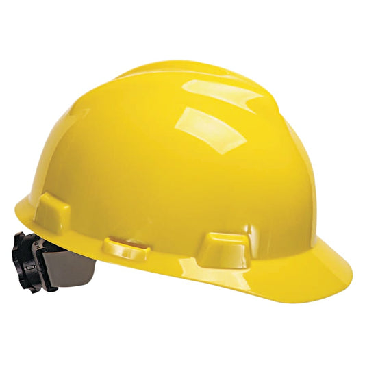 MSA V-Gard Hard Hat w/ Fas-Trac III Suspension, Slotted - 475360