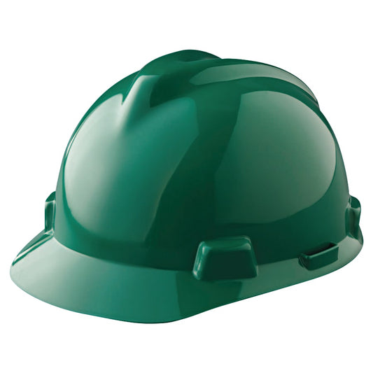 MSA V-Gard Slotted Hard Hat w/ Fas-Trac Suspension - 475362