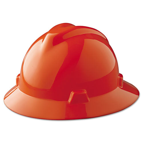 MSA V-Gard Brimmed Hard Hat w/ Staz-On Suspension, Non-Slotted - 454734