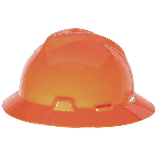 MSA V-Gard Brimmed Hard Hat w/ Fas-Trac Suspension, Non-Slotted - 10021292