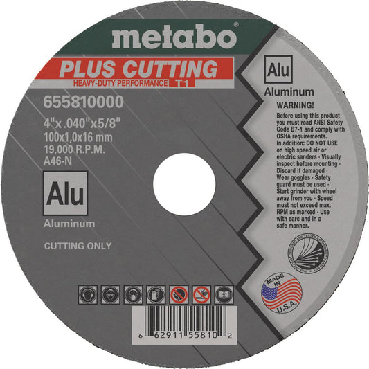 Metabo Plus-Alu Aluminum Cutting Wheels, 50/pk