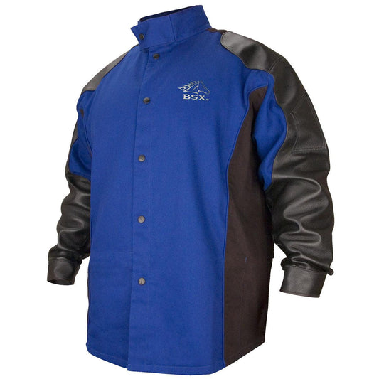 Black Stallion Hybrid FR and Grain Pigskin Welding Jacket - BXRB9C/PS