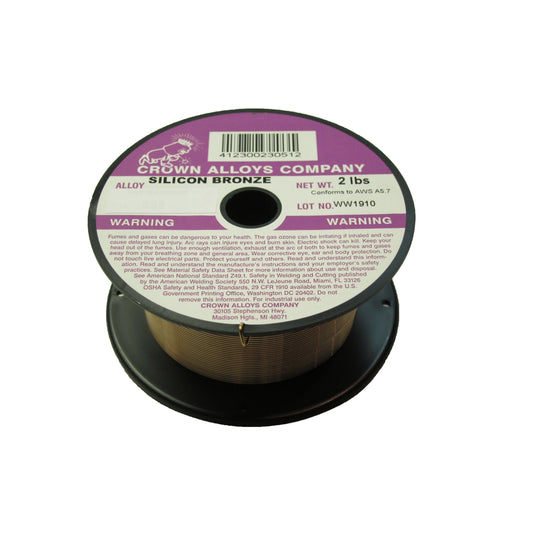 Crown Alloys SIL-BRONZE .030x2# MIG Welding Wire 2lb Spool - CSSIB/1E