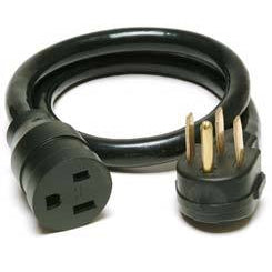 Direct Wire - 8/3 Power Adapter, S21 Plug-1252 Receptacle 4 ft - 83PA4