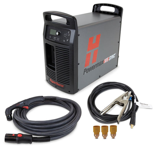 Hypertherm Powermax 105 SYNC system, 200-600V 3-PH, CSA, 75 Degree 25' Hand Torch - 059625