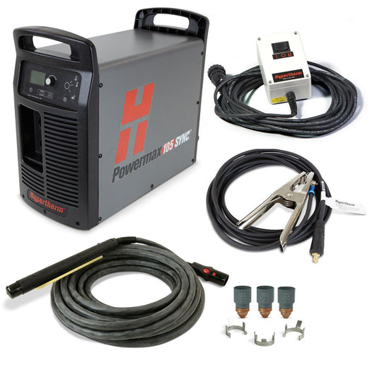 Hypertherm Powermax 105 SYNC Machine Package w/ CPC and three replacement cartridges - 059636