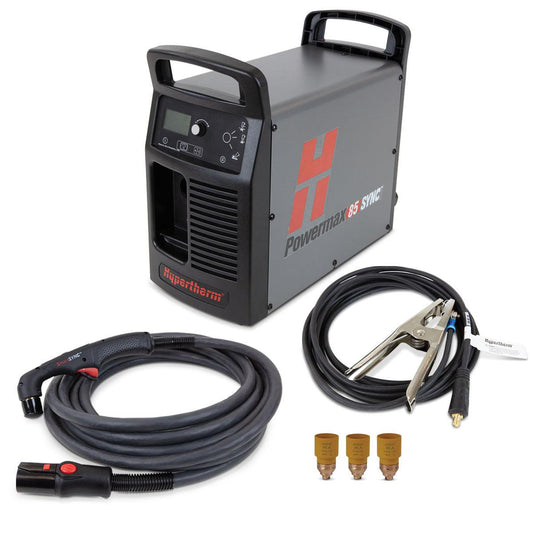 Hypertherm Powermax 85 SYNC system, 200-600V 1/3-PH, CSA, 75 degree handheld torch, 25' lead - 087183