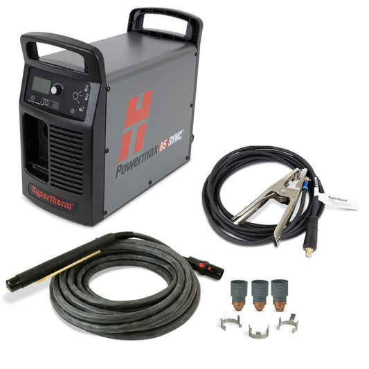 Hypertherm Powermax 85 SYNC system, 200-600V 1/3-PH, CSA, CPC, 180 Degree Machine Torch, 25' Lead- 087189