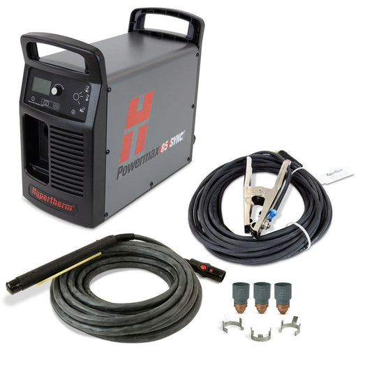 Hypertherm Powermax 85 SYNC system, 200-600V 1/3-PH, CSA, CPC, 180 Degree Machine Torch, 50' Lead- 087190