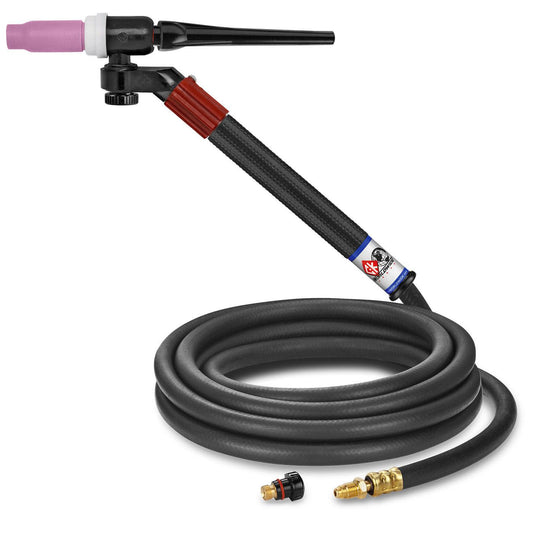 CK Worldwide 150A FlexLoc TIG Torch w/ Valve, 12.5 ft - FL1512V