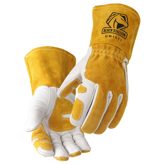 Baker's Gas Black Stallion Cowhide MIG Glove w/ Reinforced Palm & Thumb
