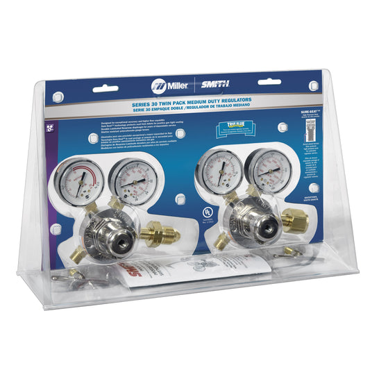 Smith Regulator Twin Pack for Oxygen and Acetylene - CGA 540/ 510