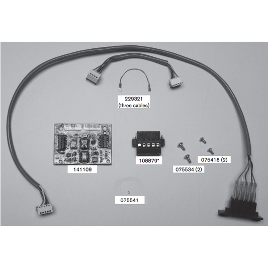 Contents of the 228539 Serial Interface Port Upgrade Kit