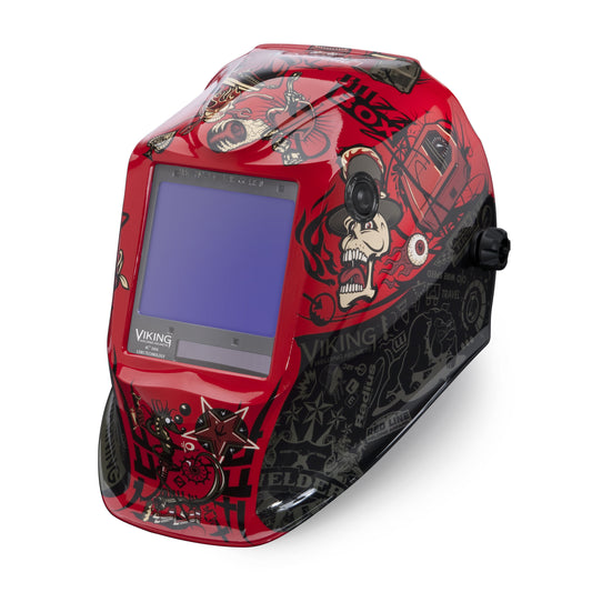 Baker's Gas Viking 3350 4C Welding Helmet Mojo from an angle K3101-4