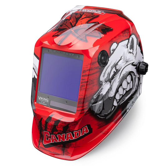 Viking 3350 4C Welding Helmet Polar Arc from an angle K3255-4