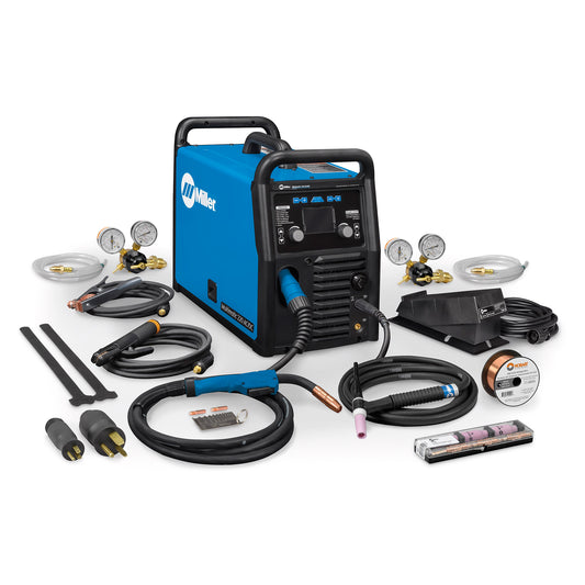 Baker's Gas Miller Multimatic 220 AC/DC Multiprocess Welder and all of the accessories that come with it