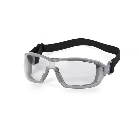 Lincoln 360 Foam Padded Safety Glasses - Clear Anti Fog/Scratch Lens - K4707-1 - Front