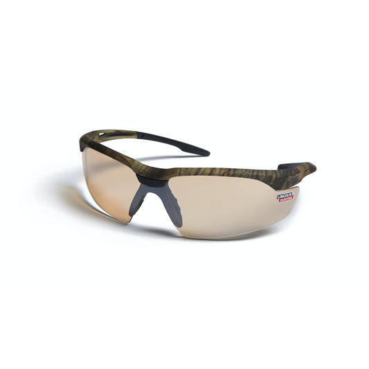 Lincoln Axilux Traditional Camo Safety Glasses- Bronze Anti-Fog/Scratch Lens - K4677-1
