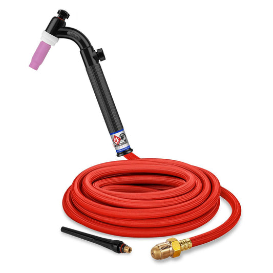 Baker's Gas CK Worldwide 200A Trim-Line TIG Torch w/ Flex Head and Valve, 25 ft - TL26V-25-RSF FX