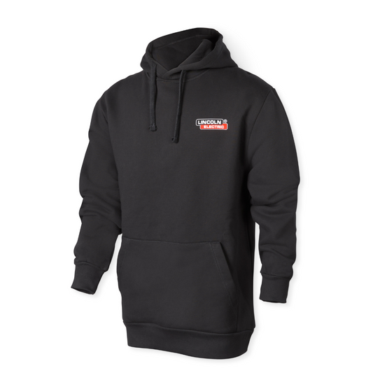 Baker's Gas Lincoln Electric Black FR Welding Sweatshirt Front View - K5253
