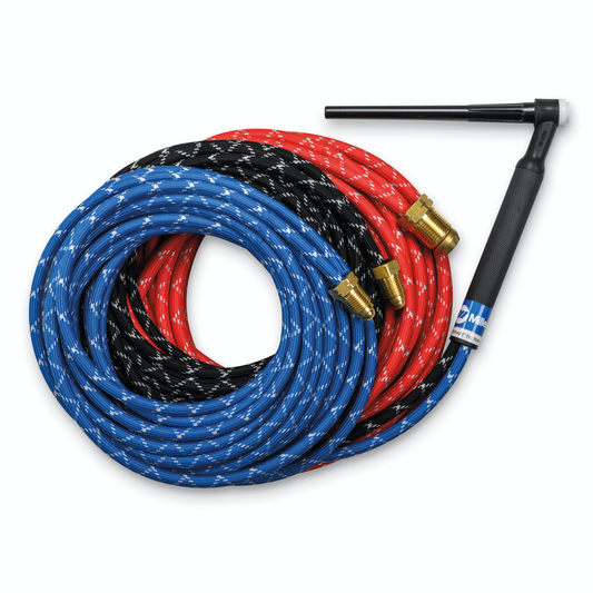 Weldcraft Braided TIG Torch Package, 25' - WP-20-25-R