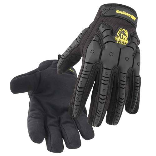 Baker's Gas Black Stallion ToolHandz Core Synthetic Leather Palm TPR Impact Mechanic's Gloves